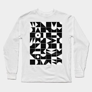 My Favorite Geometric Patterns No.18 - Black Long Sleeve T-Shirt